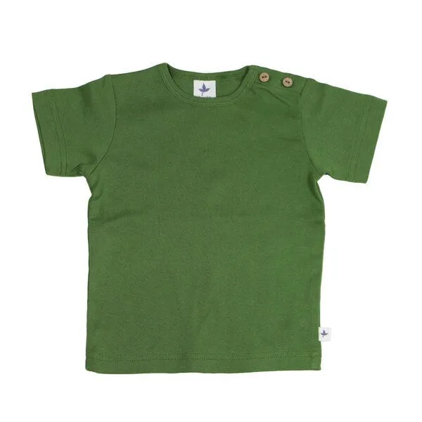Leela Cotton Leela Cotton Kinder T-Shirt Bio Baumwolle, Waldgruen, – Produktbild 1 von 2