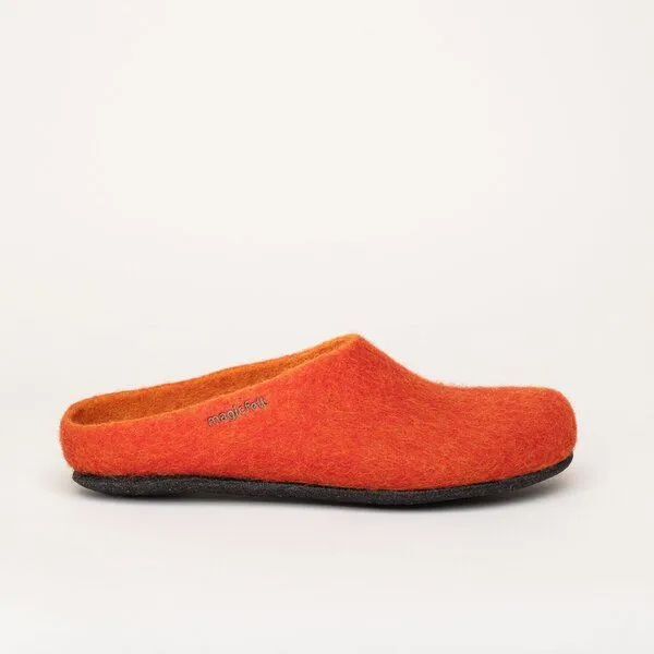 Magicfelt Magicfelt Filz-Hausschuh 709 aus 100% Merino-Wolle für Damen & Herren, Rot, – Produktbild 4 von 4