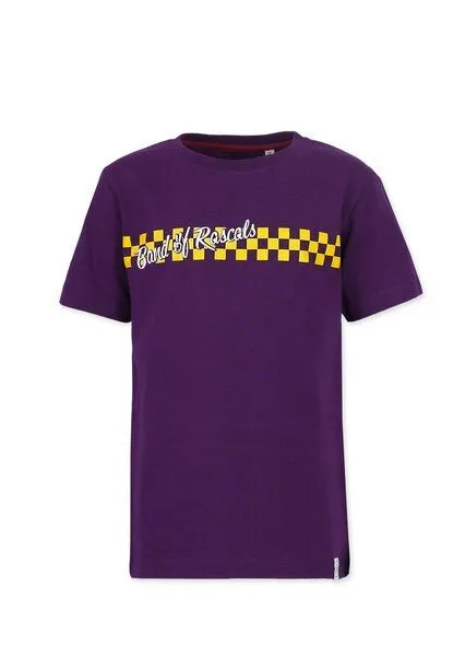 Band of Rascals Band of Rascals Checker T-Shirt, Dark-purple, – Produktbild 2 von 4