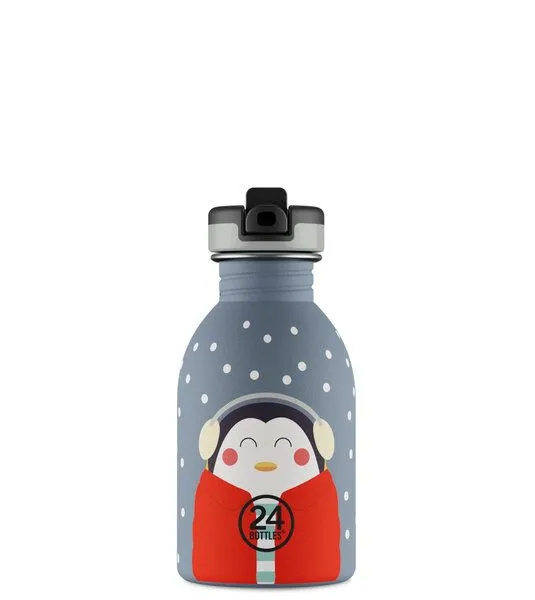 24bottles 24bottles 0,25l Edelstahl Trinkflasche für Kids mit Sportverschluss, Grey, – Produktbild 3 von 8