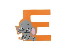 El Puente El Puente Holzbuchstabe E "Elefant" | Fair Trade & Handmade aus Sri Lanka – Produktbild 1 von 1