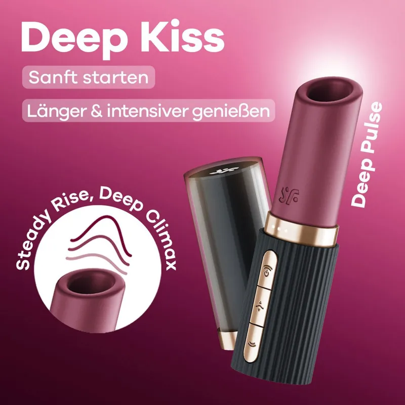 Satisfyer Satisfyer Deep Kiss, 12 cm, Schwarz, – Produktbild 1 von 1
