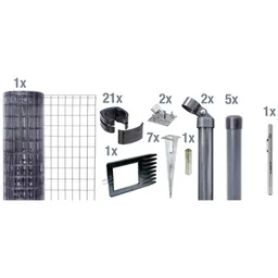Alberts ALBERTS Set Fix-Clip Pro, anth. kstbe., zEinschl.Graphitstift, Länge 10 m, Höhe 1530 mm – Produktbild 1 von 1