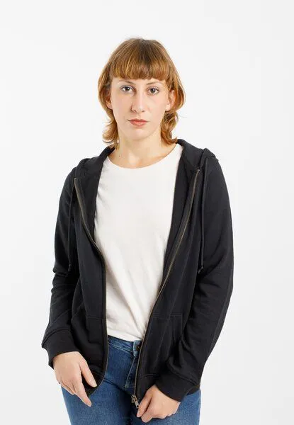 TORLAND TORLAND Damen Zip-Hoodie ZITA, Schwarz (black), – Produktbild 1 von 4