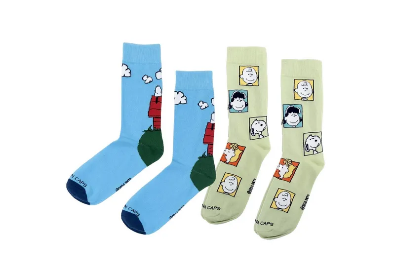 Bavarian Caps Bavarian Caps Freizeitsocken Bavarian Caps Sockenbox "Peanuts" (Socken, 2-Paar, Socken), Bunt, – Produktbild 2 von 3