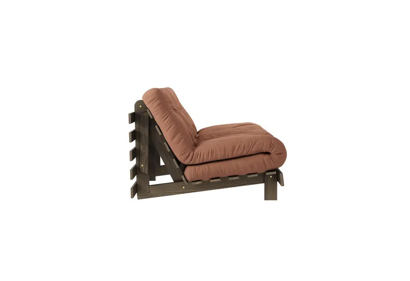 Karup Design Daybett Roots Sofa Bed, Schlafsofa, Bettfunktion, FSC®-Massivholz, Inkl. Futonmatratze, Made in Europe, langlebig, B: 140 oder 160 cm, Braun, – Produktbild 5 von 5