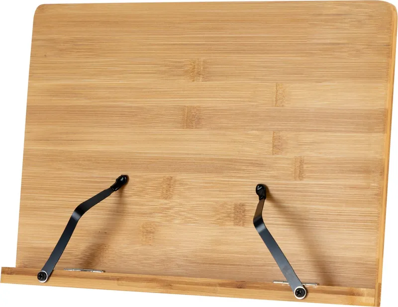Classic Cantabile Notenpult Classic Cantabile Tischnotenpult Bambus klein, Neigungswinkel in fünf Schritten verstellbar, Braun, – Produktbild 1 von 5