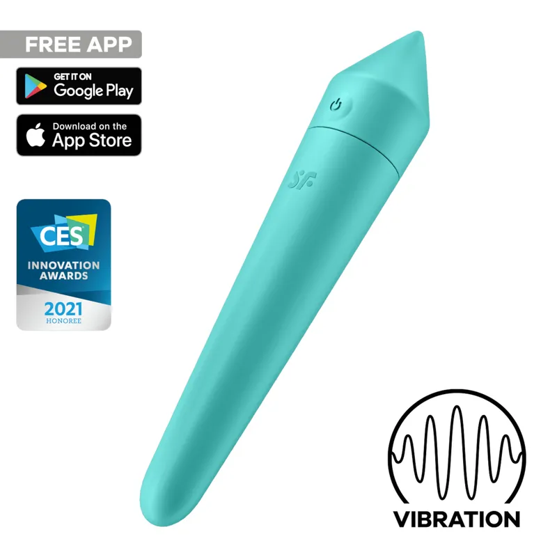 Satisfyer Satisfyer Ultra Power Bullet 8 Connect App, 14 cm, Türkis, – Produktbild 1 von 1