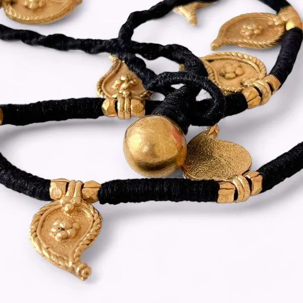 KIKOONI KIKOONI Dokra Kette Teardrops, Gold, – Produktbild 2 von 4