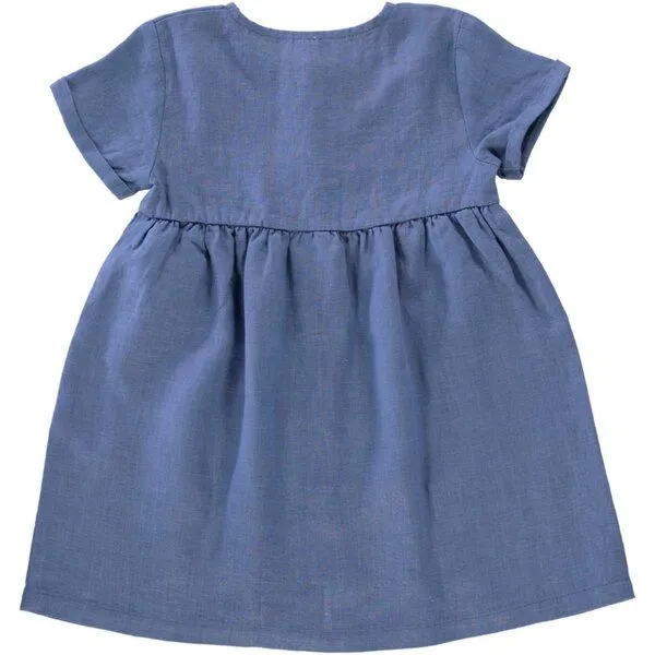 PETER JO PETER JO Leinenkleid Beautie, Blau celeste, – Produktbild 2 von 2