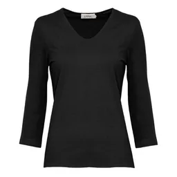 LANA Organic LANA Organic V-Neck Shirt für Damen, 3/4 Arm - Modell Mara – Produktbild 1 von 1