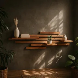Living Oak Living Oak Wandregal Eiche No.02 – Produktbild 1 von 1