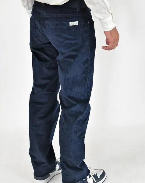 Aatise Aatise Herrenhose Zanzibar mid-raise aus stretch Bio-Cord, Blau, – Produktbild 3 von 4