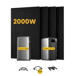 EcoFlow EcoFlow Stream Ultra, All-in-One Speicher für Balkonkraftwerke, mit 4 x 500 Bifaziale Solarmodule, by Powerness - Stream Ultra + Stream AC Pro | 3840Wh / ohne Zubehör / Selbstabholung – Produktbild 1 von 1