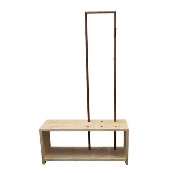 4betterdays 4betterdays Garderobe 'MyStyle' - Medium | L 100 x T 30 x H 45 cm | Zirbe – Produktbild 2 von 8