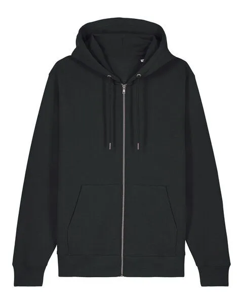 Gary Mash GARY MASH Zipjacke mit Kapuze, Unisex aus Biobaumwolle, Schwarz, – Produktbild 2 von 4