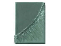 Spannbettlaken "Eco-Jersey-Interlock" aus Bio-Baumwolle 140-160 x 200 cm, lorbeer – Produktbild 1 von 1