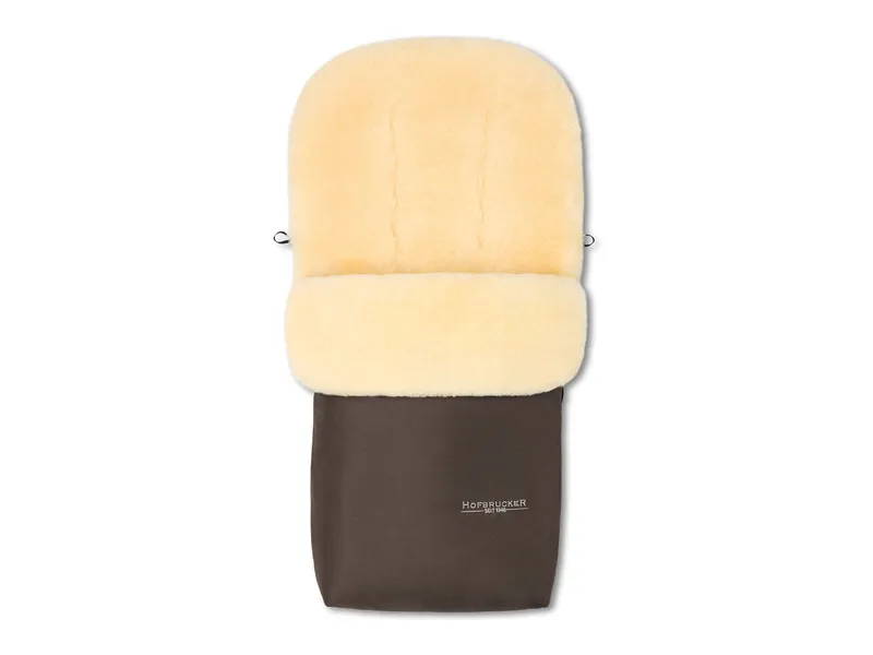 Hofbrucker Hofbrucker Fußsack Kinderwagen Lammfell Putzi Maße 90 x 34 x 10 cm, Braun, – Produktbild 3 von 4