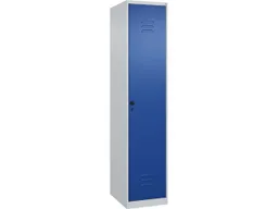 C+P C+P Spind Classic PLUS, 1 Abteil, 1850x400x500mm, Lichtgrau/Enzianblau – Produktbild 1 von 1
