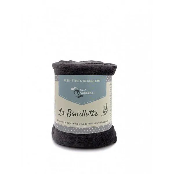 Eco-Conseil Eco-Conseil Wärmekissen aus Bio-Baumwolle, Grau, – Produktbild 1 von 6