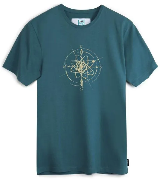 Gary Mash GARY MASH T-Shirt Navigator aus Biobaumwolle, Dunkles petrol (petrol), – Produktbild 3 von 4