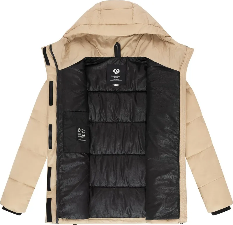 ragwear ragwear Anorak Wikesh stylische Winter Steppjacke mit Colourblocking, Braun, – Produktbild 1 von 5