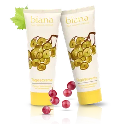 biana Tagescreme – Premium Naturkosmetik mit Traubenkernöl 2x75 ml – Produktbild 1 von 1