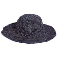 short'n'pietz short'n'pietz gehäkelter Sommerhut aus reinen Hanffasern, Blau, – Produktbild 1 von 2