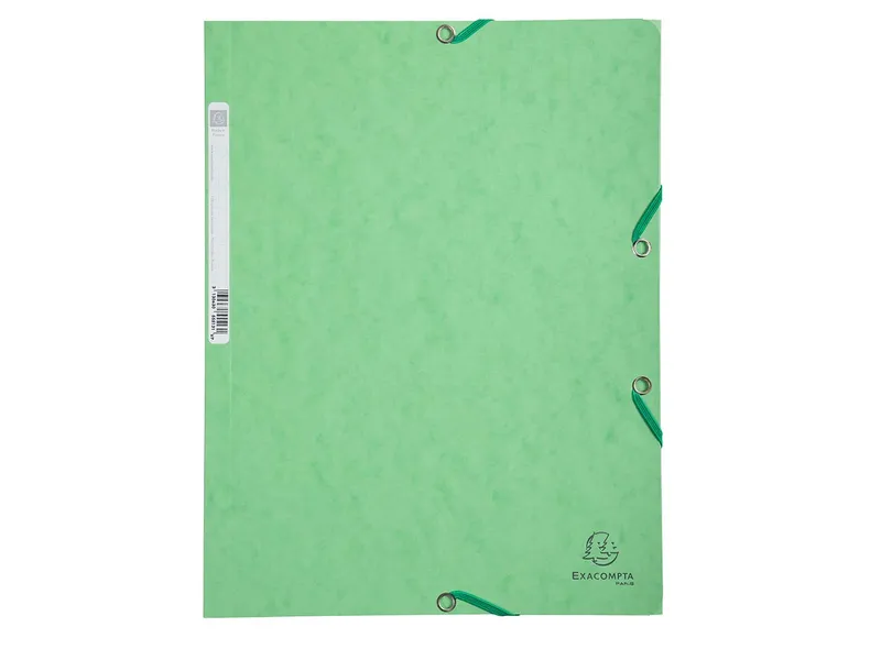 Exacompta 25 Exacompta Sammelmappen, Colorspan-Karton, 400 g/m², DIN A4, 3 Klappen, lindgrün – Produktbild 1 von 1