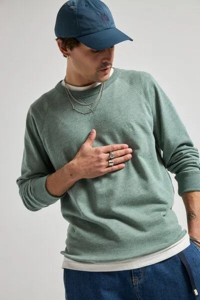 Trendsplant Trendsplant Essential Lightweight Sweatshirt Salty Green, Grün, – Produktbild 4 von 4