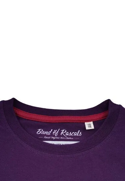 Band of Rascals Band of Rascals Checker T-Shirt, Dark-purple, – Produktbild 4 von 4