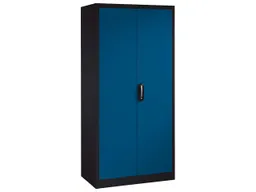 C+P C+P Flügeltürenschrank Anthrazit/Enzianblau (BxTxH) 93x50x195 – Produktbild 1 von 1