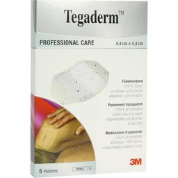 Solventum Germany TEGADERM 3M Film 4,4x4,4 cm 1622NP 5 St Pflaster – Produktbild 1 von 1