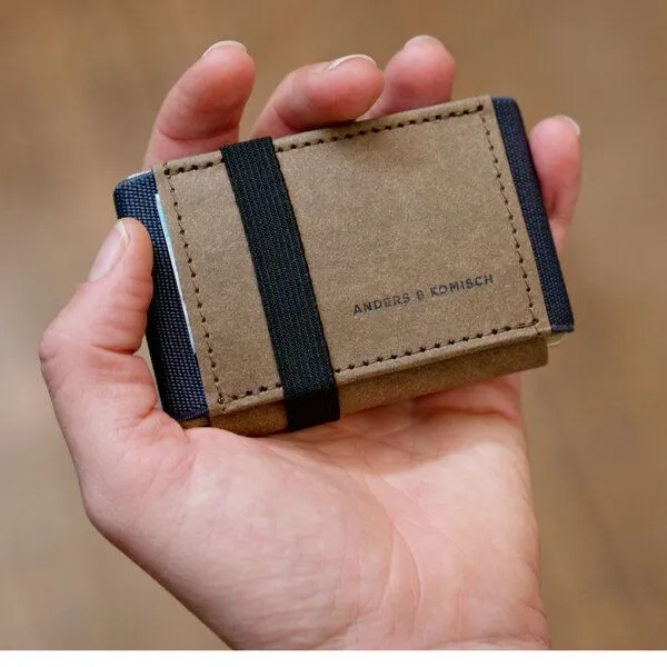 ANDERS & KOMISCH ANDERS & KOMISCH Mini Portemonnaie mit Münzfach MINI CLASSIC - Slim Wallet Braun, Mint, – Produktbild 2 von 4