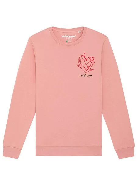 watapparel watapparel Sweatshirt Unisex Self love, Canyon pink, – Produktbild 2 von 3