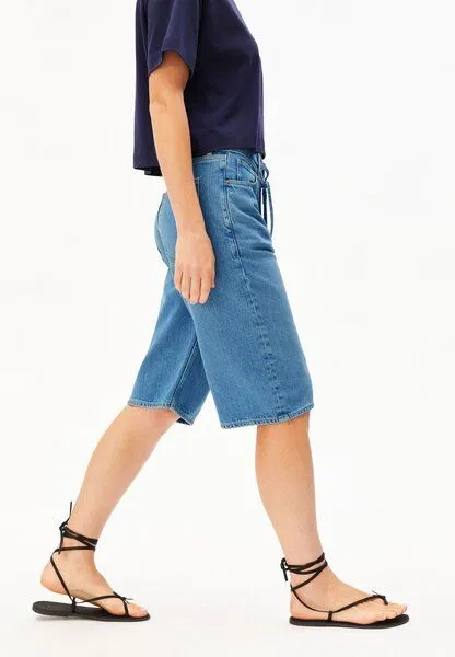 ARMEDANGELS ARMEDANGELS DAANY Damen Jeans-Shorts aus Baumwoll-Lyocell-Mix, Blue, – Produktbild 4 von 4
