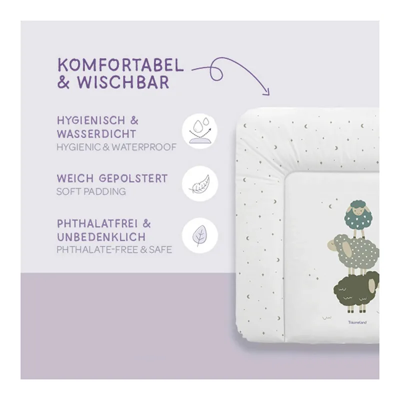 Träumeland Träumeland Wickelauflage 75x85 cm, Weiss, – Produktbild 3 von 5