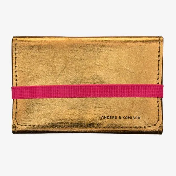 ANDERS & KOMISCH ANDERS & KOMISCH Veganes Portemonnaie mittelgroß – Gold – A&K KOMPAKT, Pink, – Produktbild 1 von 4