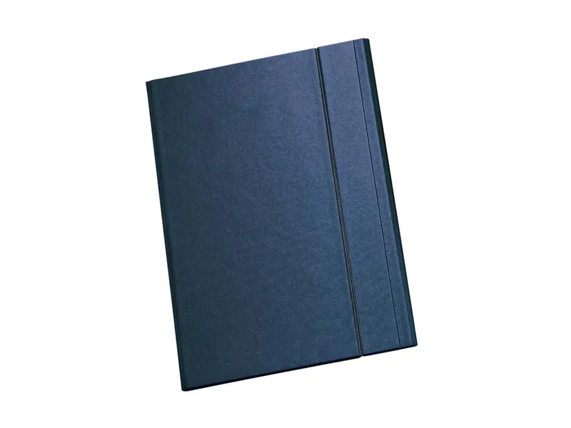 Memo Angebotsmappe 'Elegance' A4, blau, mit Gummizug und Visitenkartenschlitz – Produktbild 1 von 2