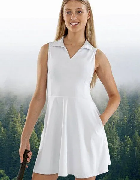 Result Genuine Recycled Result Genuine Recycled Recyceltes Fitnesskleid für Damen, Weiss, – Produktbild 3 von 3