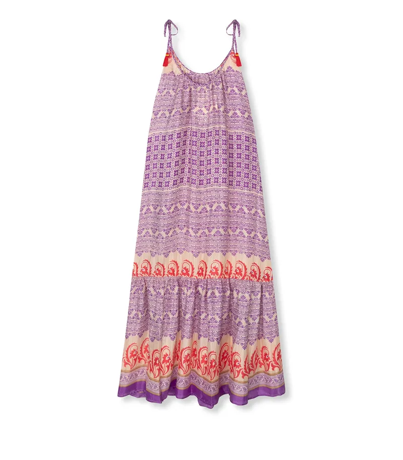 el.résidu el.résidu Damen vegan Kleid Myra, Violett, – Produktbild 1 von 2