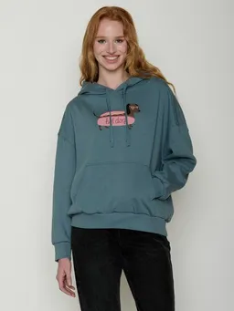 GreenBomb GREENBOMB Hot Dog Mello - Lässiger Hoodie aus Bio-Baumwolle / hochwertiger Print / GOTS / Fair & Vegan – Produktbild 1 von 1