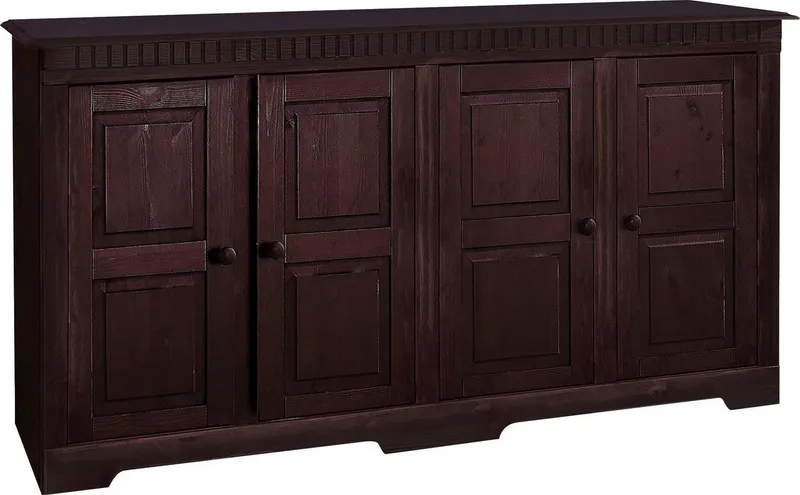 OTTO home Sideboard Lisa, Kommode aus massivem Kiefernholz, Breite 158,5 cm, Braun, – Produktbild 3 von 8