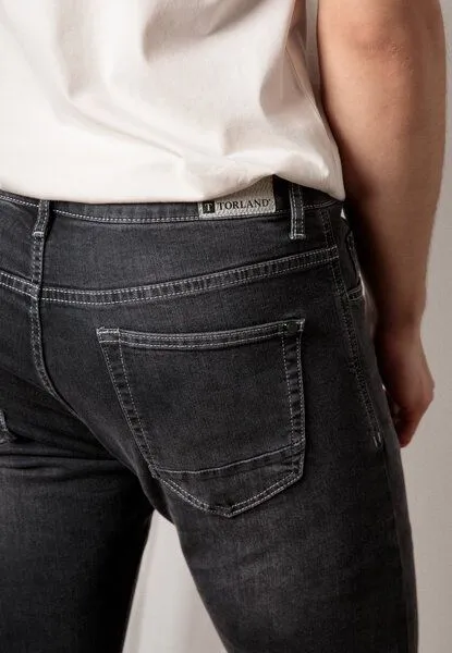TORLAND TORLAND Slim Fit Herrenjeans BENNY, Grau, – Produktbild 4 von 4