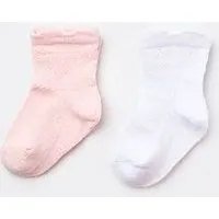 Biorganic Biorganic Basic Socken gemustert 2er Pack, Rosaweiß(weiß), – Produktbild 1 von 1