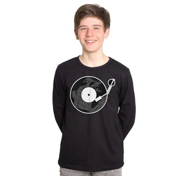 HANDGEDRUCKT HANDGEDRUCKT "Scratch it!" Männer Longsleeve, Black, – Produktbild 1 von 3