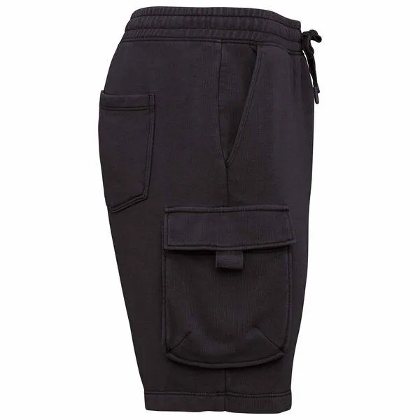 YTWOO YTWOO Herren Cargo-Shorts im Utility-Look | Nachhaltiger Streetstyle, Schwarz, – Produktbild 2 von 4