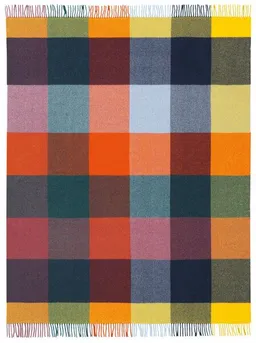 biederlack biederlack Fransenplaid Vibrant Square – Produktbild 1 von 1