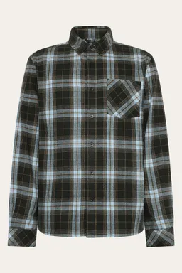 KnowledgeCotton Apparel KnowledgeCotton Apparel Herren vegan Hemd Flanell Dune Regular Karo Grün – Produktbild 1 von 1