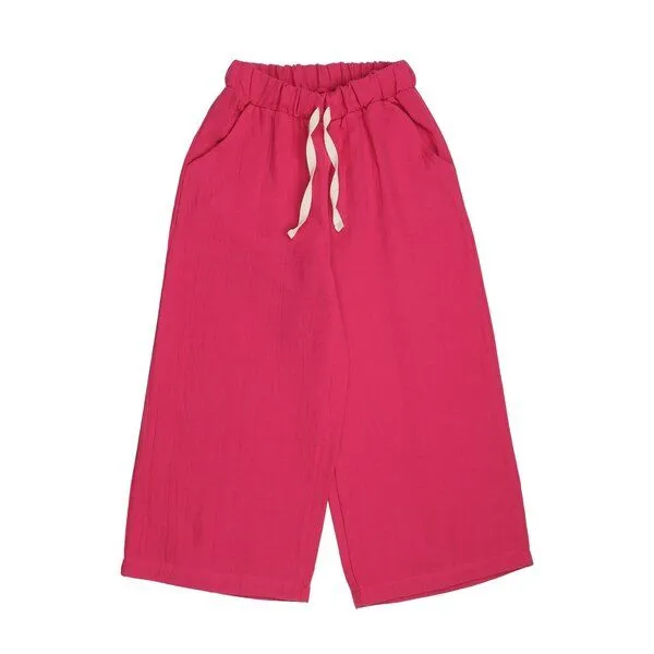 Walkiddy Kinderhose aus Bio-Baumwolle „Carmine“ pink, weiche Sweatpants von Walkiddy für Alltag & Spielplatz – nachhaltige, hautfreundliche & langlebige Qualität von Walkiddy, Blau, – Produktbild 2 von 3